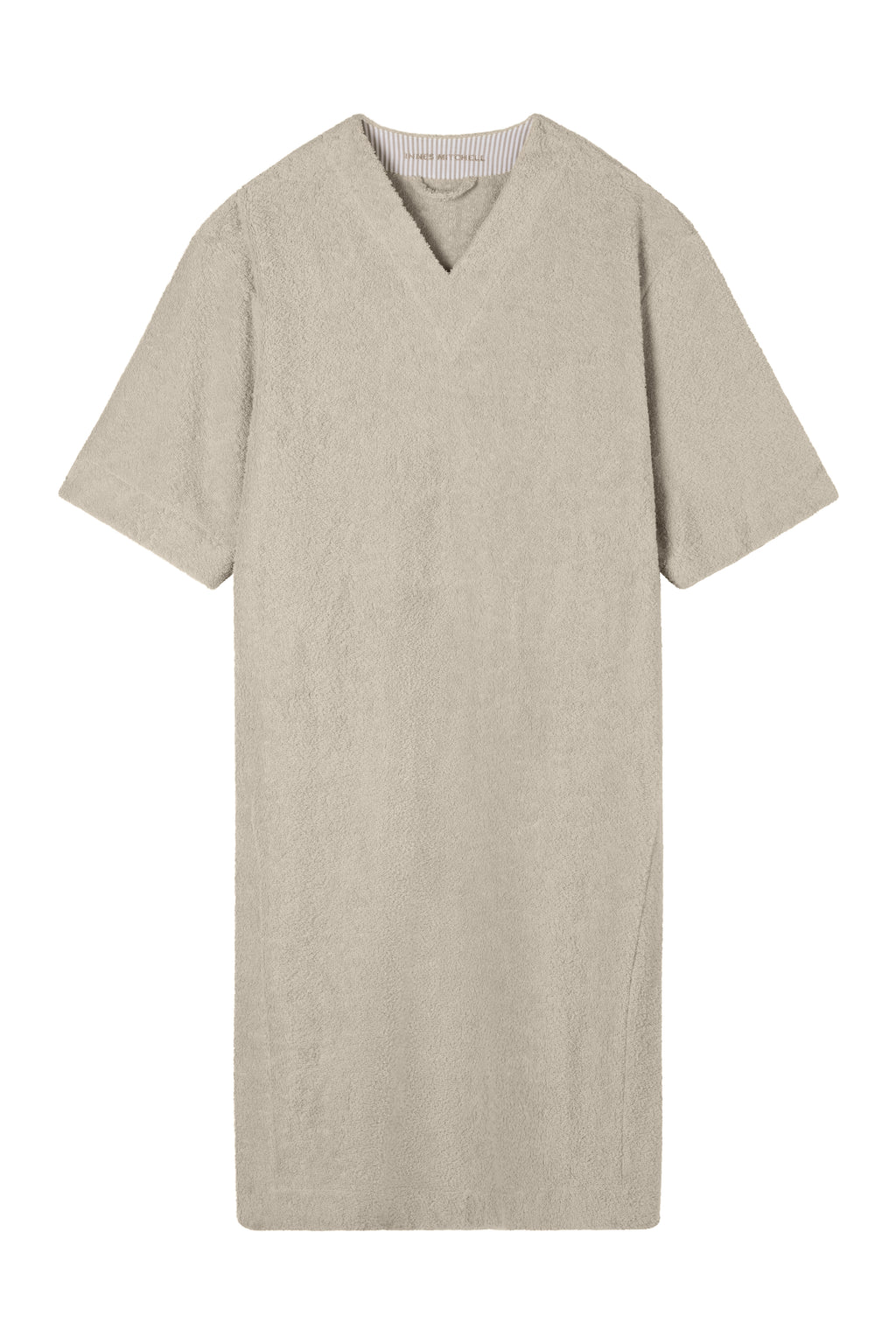 Molly 3/4 Sleeve Midi Kaftan - Sand - Organic Cotton Towelling