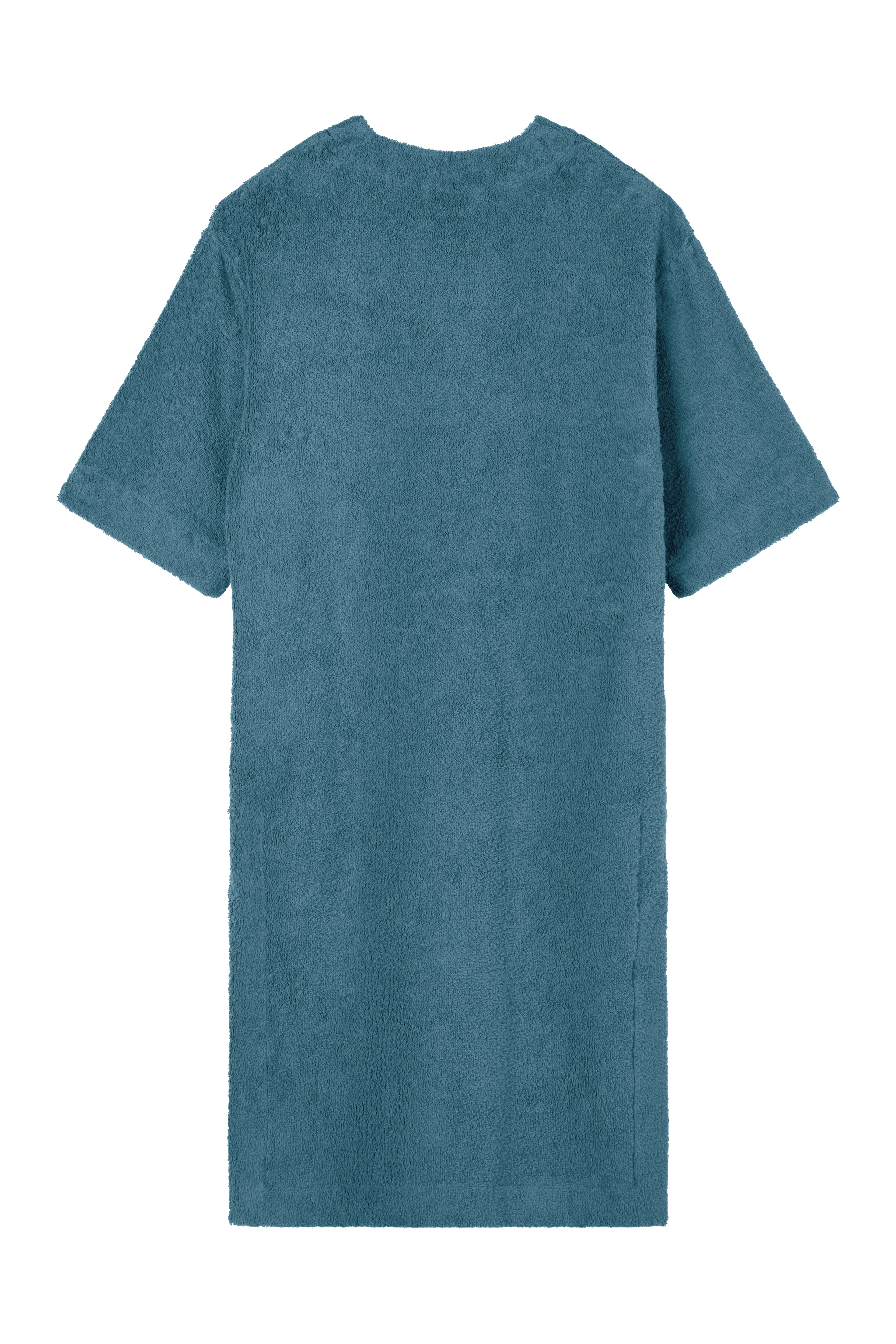 Molly 3/4 Sleeve Midi Kaftan - Teal - Organic Cotton Towelling